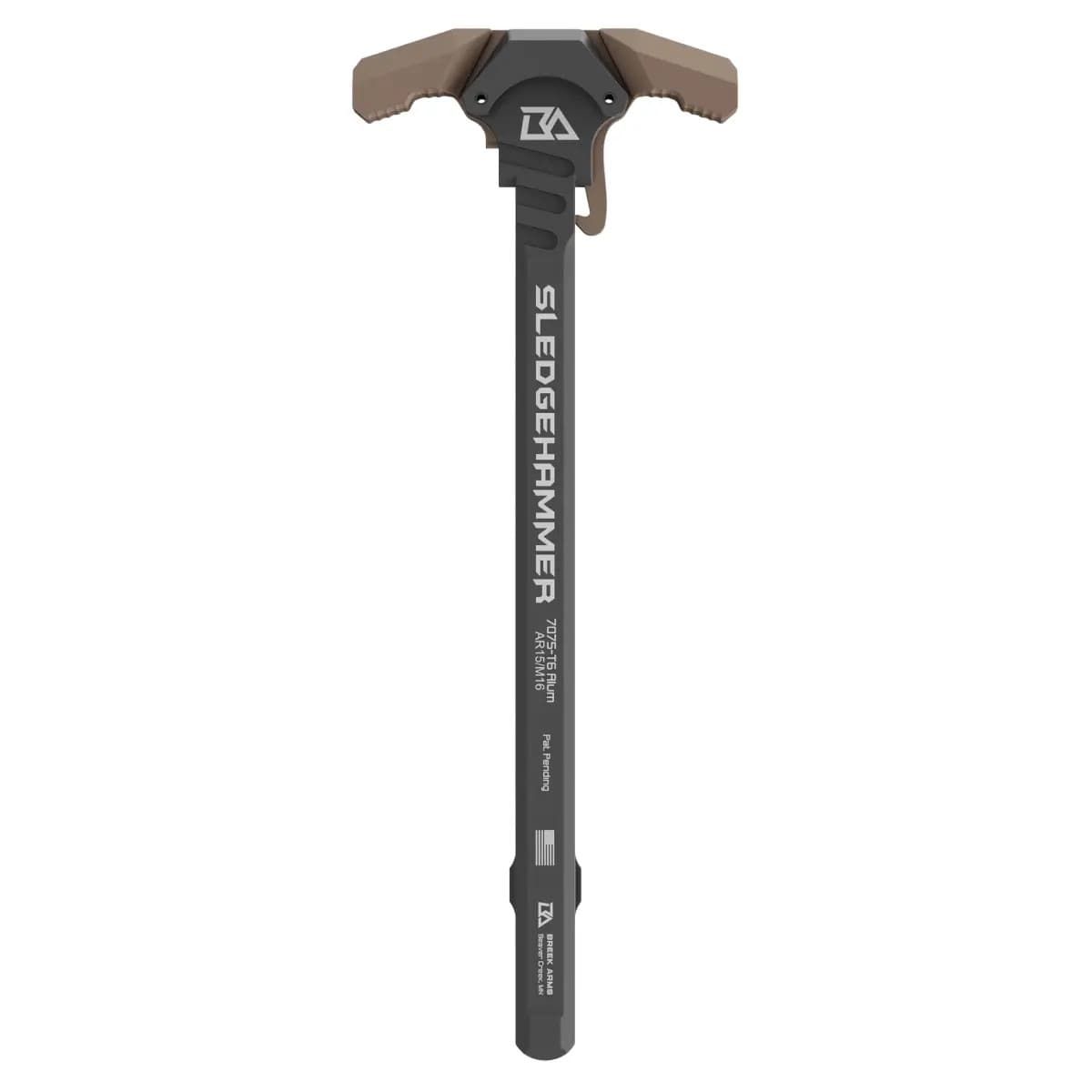 Breek Sledgehammer Charging Handle Mil Spec AR15/M16 Rifles FDE Aluminum BRK6015FDE Breek Sledgehammer Charging Handle Mil Spec AR15/M16 Rifles FDE Aluminum BRK6015FDE