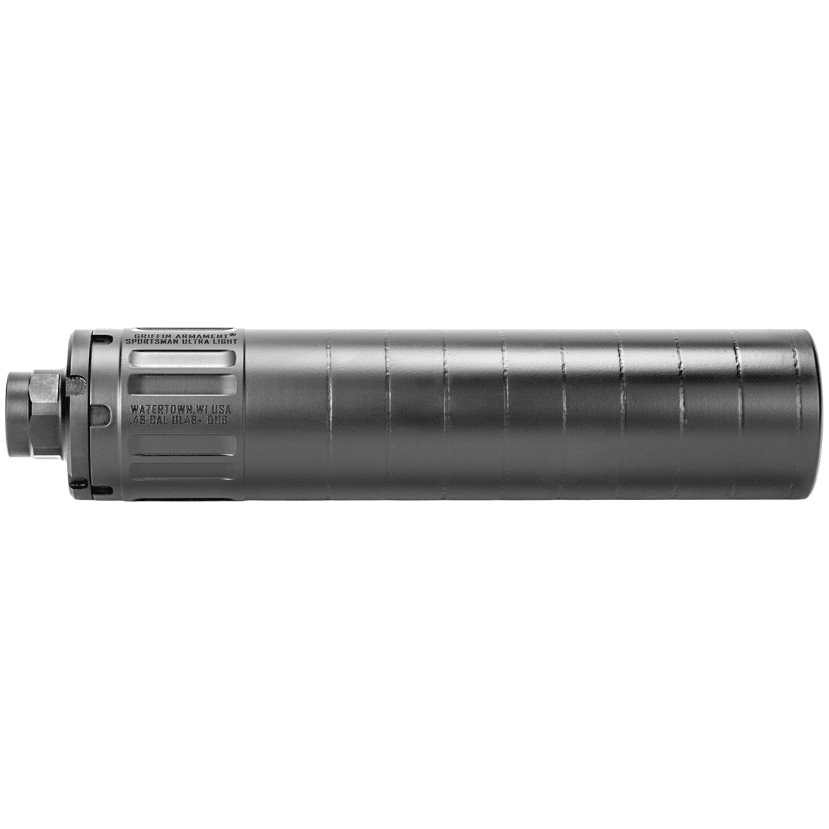 Griffin Armament GASUL46HD-W Sportsman Ultra Light HD 46 Cal Black Suppressor Griffin Armament GASUL46HD-W Sportsman Ultra Light HD 46 Cal Black Suppressor
