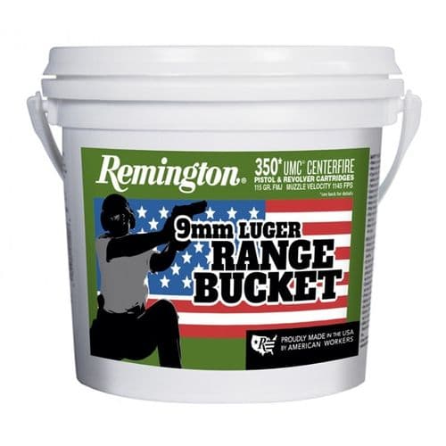REMINGTON 23635 UMC RANGE BUCKET 9MM 115GR FMJ - 350 ROUNDS REMINGTON 23635 UMC RANGE BUCKET 9MM 115GR FMJ - 350 ROUNDS