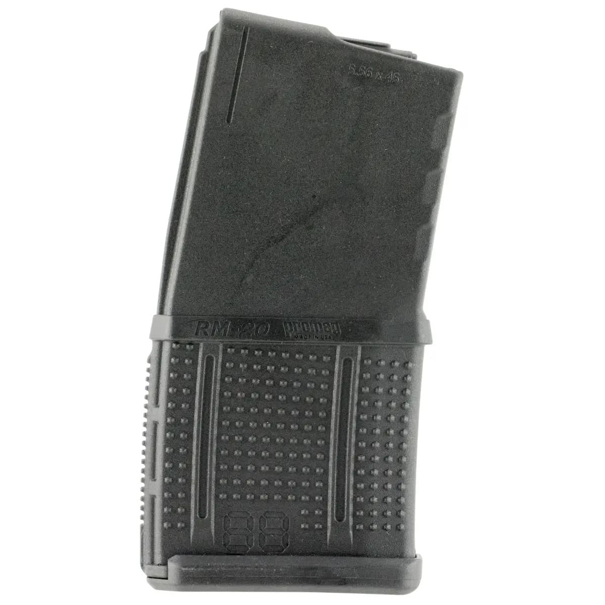 ProMag RM20 Standard 20rd Detachable w/Roller Follower 5.56x45mm Fits AR-15 Black DuPont Zytel Polymer ProMag RM20 Standard 20rd Detachable w/Roller Follower 5.56x45mm Fits AR-15 Black DuPont Zytel Polymer