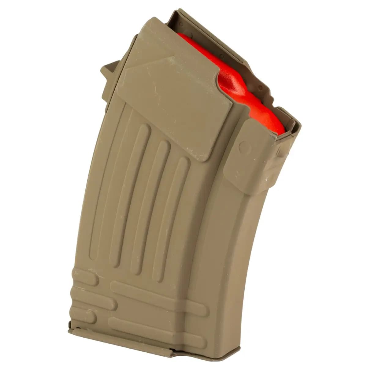 Global Ordnance LLC 10rd Fully Ribbed 7.62x39mm Fits AK-47 FDE Steel 810091157398 Global Ordnance LLC 10rd Fully Ribbed 7.62x39mm Fits AK-47 FDE Steel 810091157398