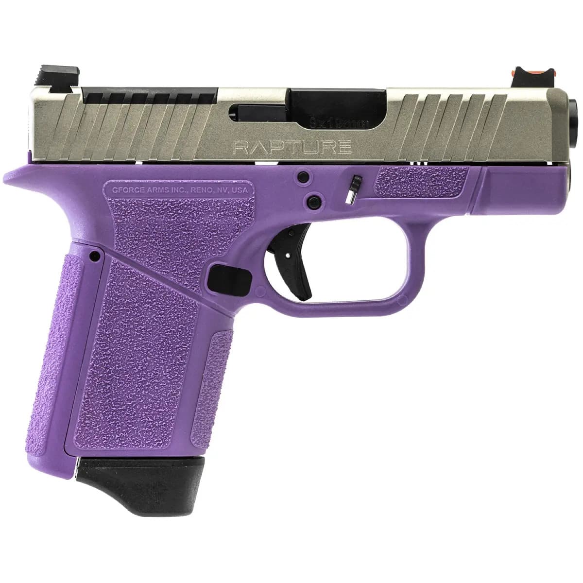 Gforce Arms Rapture Sub-Compact Frame 9mm Luger 12+1 3.25" Black Steel Barrel, Nickel Steel Optic Cut GF932512PUN Gforce Arms Rapture Sub-Compact Frame 9mm Luger 12+1 3.25" Black Steel Barrel, Nickel Steel Optic Cut GF932512PUN