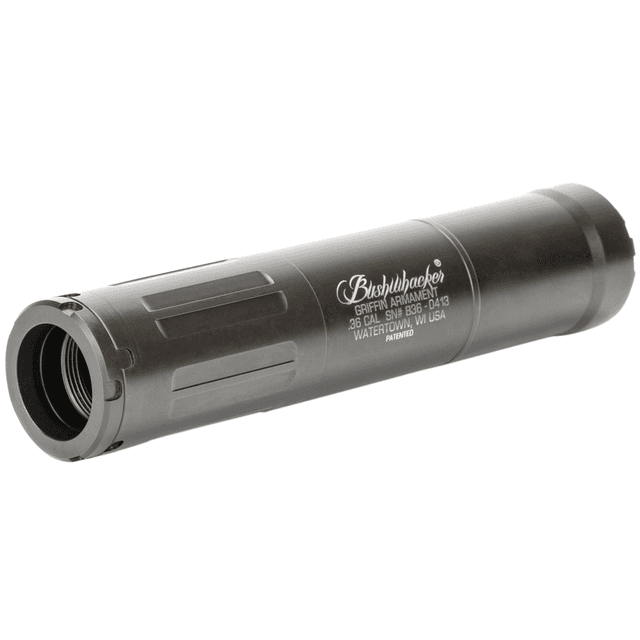 Griffin Armament GABUSH36W Bushwacker 36 Modular 36 Cal 1.50"D Black Cerakote 17-4 Stainless Steel Suppressor Griffin Armament GABUSH36W Bushwacker 36 Modular 36 Cal 1.50"D Black Cerakote 17-4 Stainless Steel Suppressor