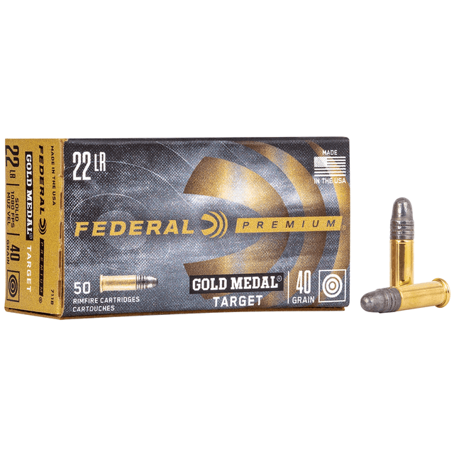 Federal 711B Gold Medal 22LR 40gr Lead Round Nose 50 Per Box Ammo Federal 711B Gold Medal 22LR 40gr Lead Round Nose 50 Per Box Ammo