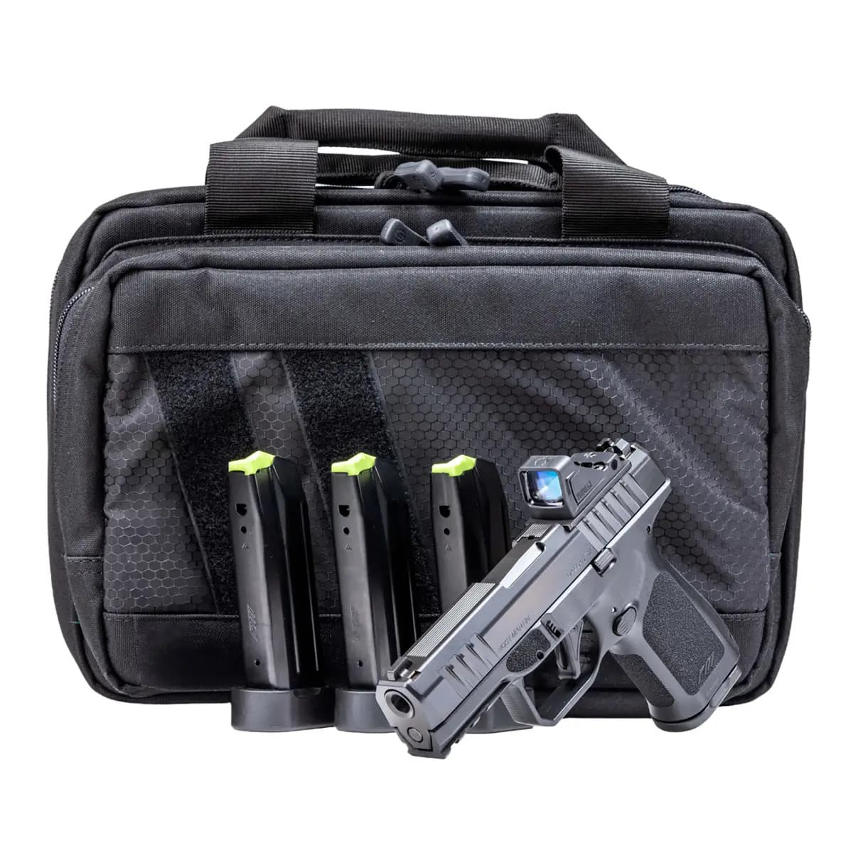 Rost Martin RM1C Bundle Compact 9mm Luger 17+1 4" Black, Viridian RFX-11 Green Dot RM1CBLKOSPSPL Rost Martin RM1C Bundle Compact 9mm Luger 17+1 4" Black, Viridian RFX-11 Green Dot RM1CBLKOSPSPL