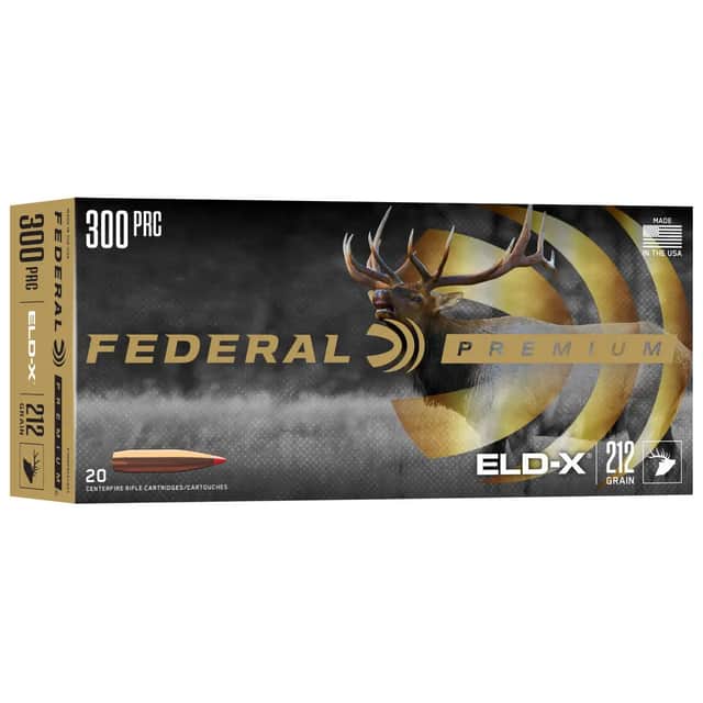Federal 300 PRC 212gr ELD-X 20 Per Box P300PRCELDX1 Federal 300 PRC 212gr ELD-X 20 Per Box P300PRCELDX1
