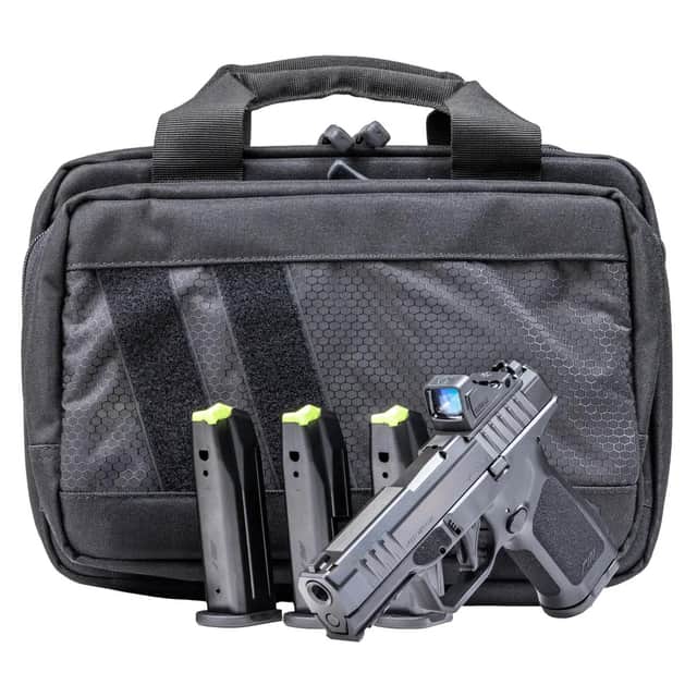 Rost Martin RM1C Bundle *CA Compliant Compact 9mm Luger 10+1 4" Black, Viridian RFX-11 Green Dot RM1CBLKOSP10CA-P Rost Martin RM1C Bundle *CA Compliant Compact 9mm Luger 10+1 4" Black, Viridian RFX-11 Green Dot RM1CBLKOSP10CA-P