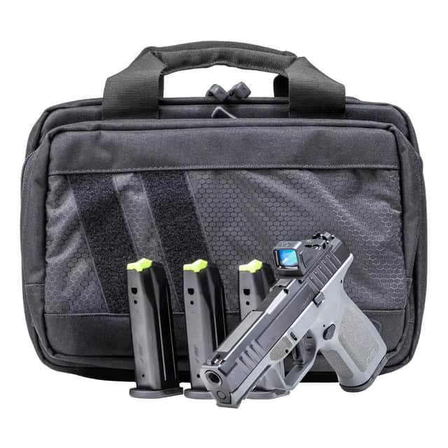 Rost Martin RM1C Bundle *CA Compliant Compact 9mm Luger 10+1 4" Black/Stone Gray, Viridian RFX-11 Green Dot RM1CGRYOSP10CA-P Rost Martin RM1C Bundle *CA Compliant Compact 9mm Luger 10+1 4" Black/Stone Gray, Viridian RFX-11 Green Dot RM1CGRYOSP10CA-P