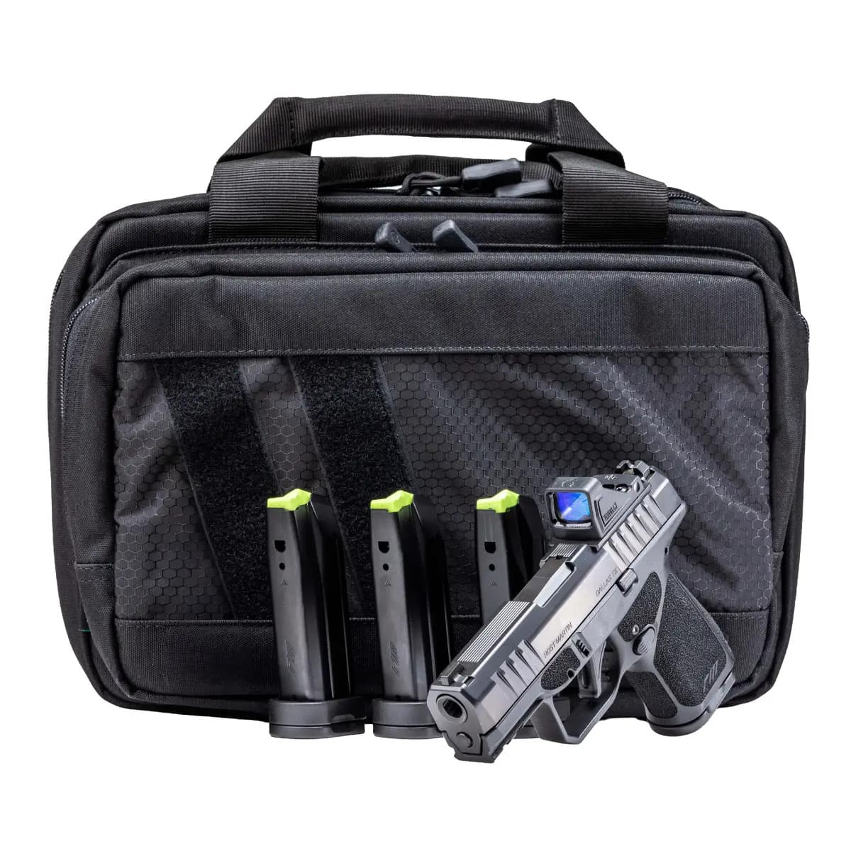 Rost Martin RM1S Bundle *CA Compliant Sub-Compact 9mm Luger 10+1 3.60" Black, Viridian RFX-11 Green Dot RM1SBLKOSP10CA-P Rost Martin RM1S Bundle *CA Compliant Sub-Compact 9mm Luger 10+1 3.60" Black, Viridian RFX-11 Green Dot RM1SBLKOSP10CA-P