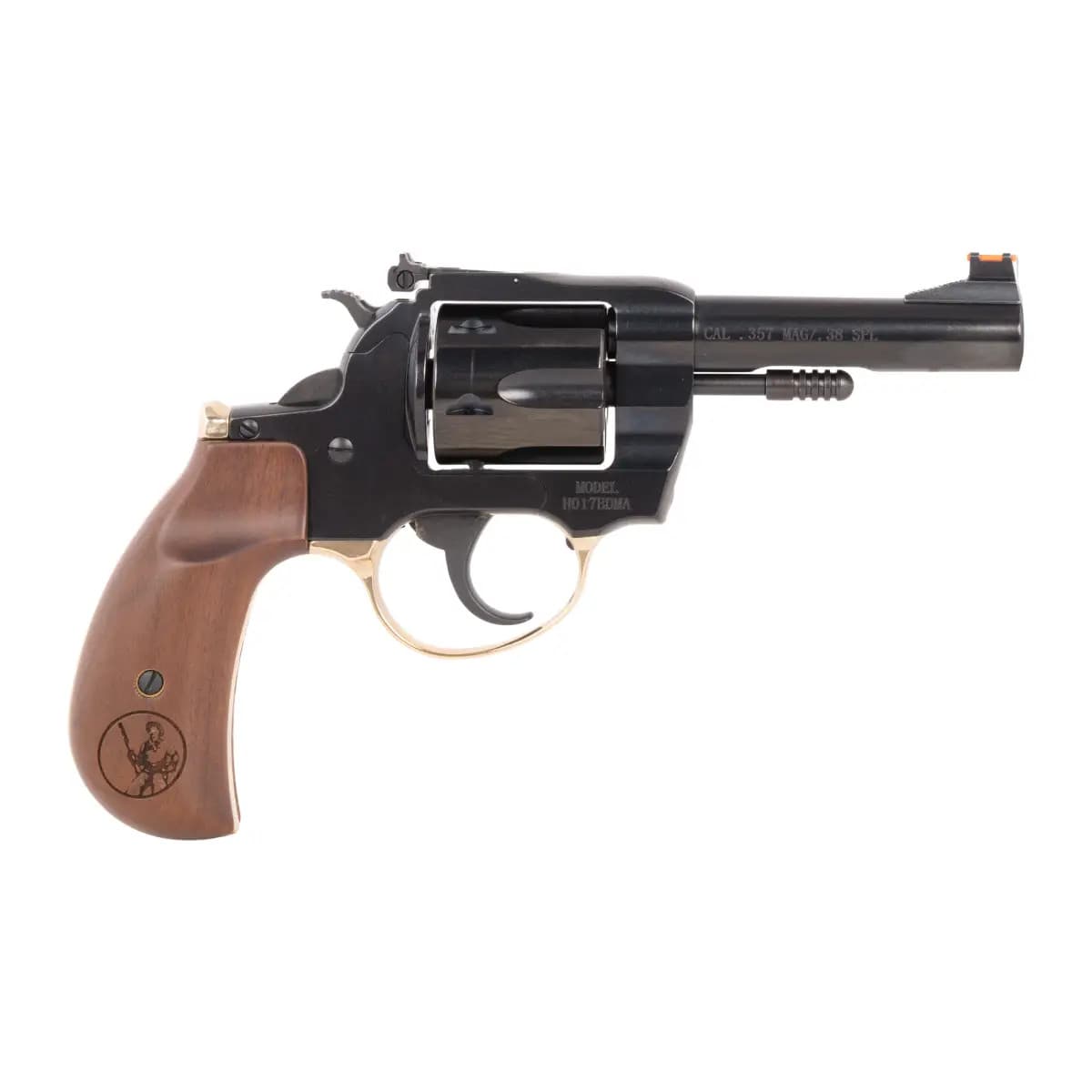 Henry H017BDMA Big Boy Deadeye 357 Mag/38 Special 6 Shot 4" Blued, American Walnut Birdshead Grip Henry H017BDMA Big Boy Deadeye 357 Mag/38 Special 6 Shot 4" Blued, American Walnut Birdshead Grip