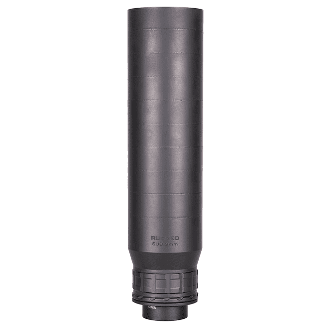 Rugged Suppressors SUB9 SUB9 9mm 1.73" Black Stainless Steel 1.375"x24 Suppressor Rugged Suppressors SUB9 SUB9 9mm 1.73" Black Stainless Steel 1.375"x24 Suppressor