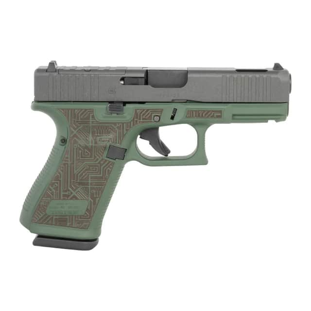 Glock G19 Gen5 MOS Sports South Exclusive Compact 9mm Luger 15+1 4.02" Black/Green UA195S204NCIRB Glock G19 Gen5 MOS Sports South Exclusive Compact 9mm Luger 15+1 4.02" Black/Green UA195S204NCIRB