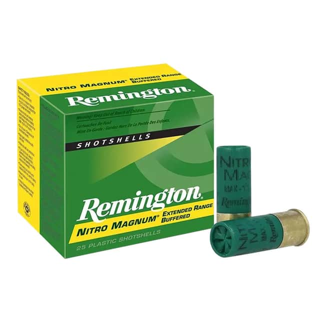 Remington Ammunition Nitro Magnum 12 Gauge 3" 1 7/8oz 2 Shot 25 Per Box 26682 Remington Ammunition Nitro Magnum 12 Gauge 3" 1 7/8oz 2 Shot 25 Per Box 26682