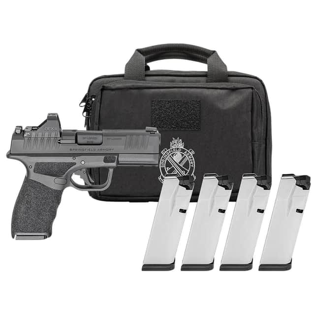 Springfield Armory Hellcat Pro OSP Gear Pac Compact 9mm Luger 17+1 3.70" Black, Viridian RFX-11 HCP9379BOSPPAC Springfield Armory Hellcat Pro OSP Gear Pac Compact 9mm Luger 17+1 3.70" Black, Viridian RFX-11 HCP9379BOSPPAC