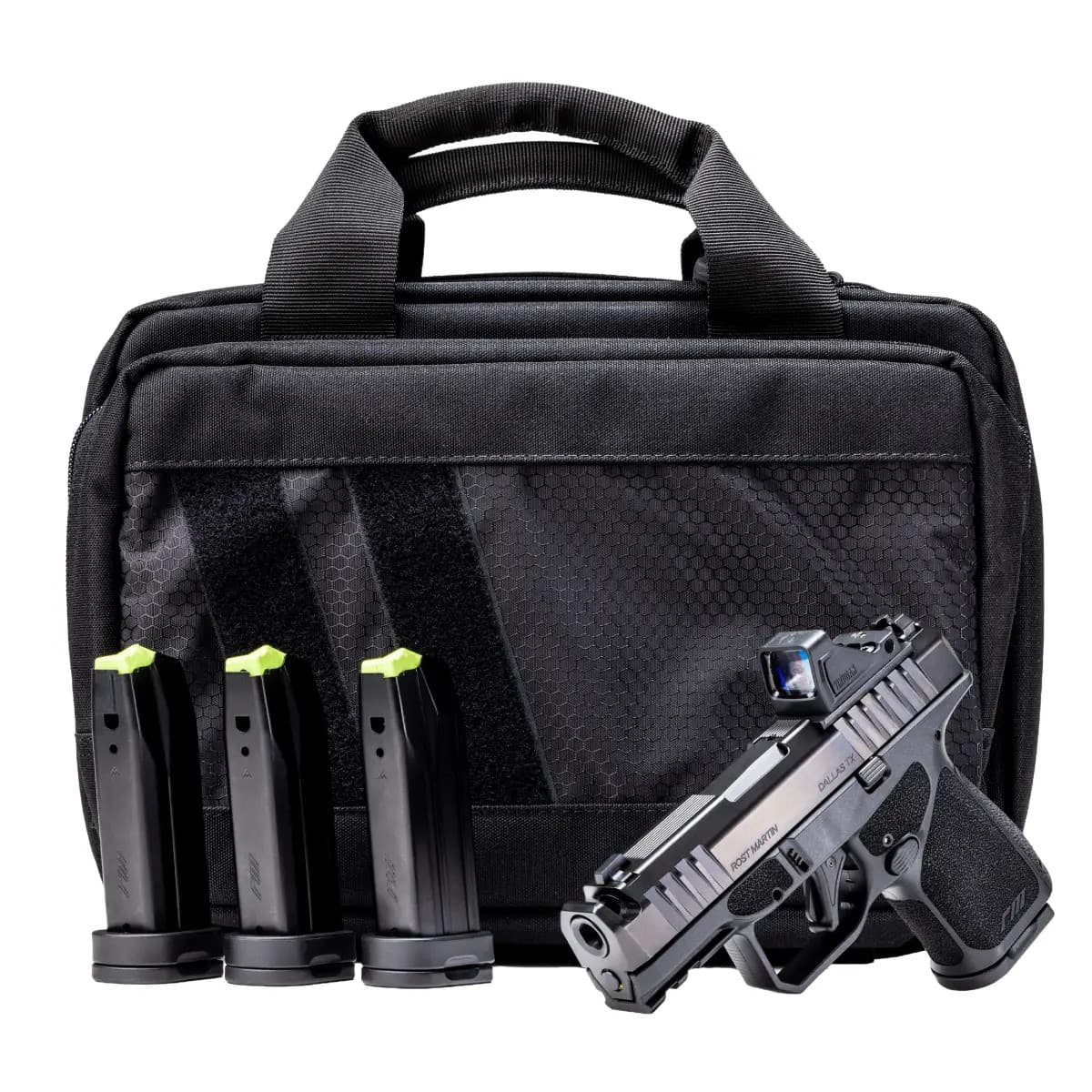 Rost Martin RM1S Comp Bundle 9mm Luger 12+1 15rd 3.60" Compensated, Black Nitron RM1SBLKOSP(COMP)SPL Rost Martin RM1S Comp Bundle 9mm Luger 12+1 15rd 3.60" Compensated, Black Nitron RM1SBLKOSP(COMP)SPL