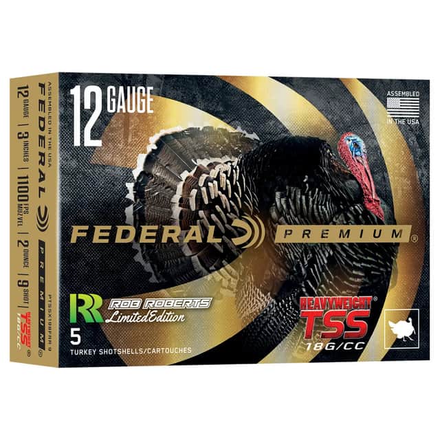 Federal Heavyweight TSS 12 Gauge 3" 2oz Tungsten 9 Shot 5 Per Box PTSSX198FRR9 Federal Heavyweight TSS 12 Gauge 3" 2oz Tungsten 9 Shot 5 Per Box PTSSX198FRR9