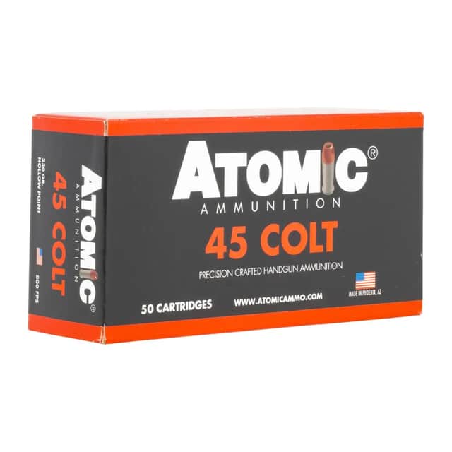 Atomic Ammunition 45 Colt 250gr Hollow Point 50 Per Box 00488 Atomic Ammunition 45 Colt 250gr Hollow Point 50 Per Box 00488