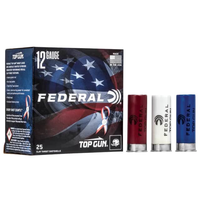 Federal 12 Gauge 2.75" 1 1/8oz 8 Shot 25 per Box TGL12US8USA Federal 12 Gauge 2.75" 1 1/8oz 8 Shot 25 per Box TGL12US8USA