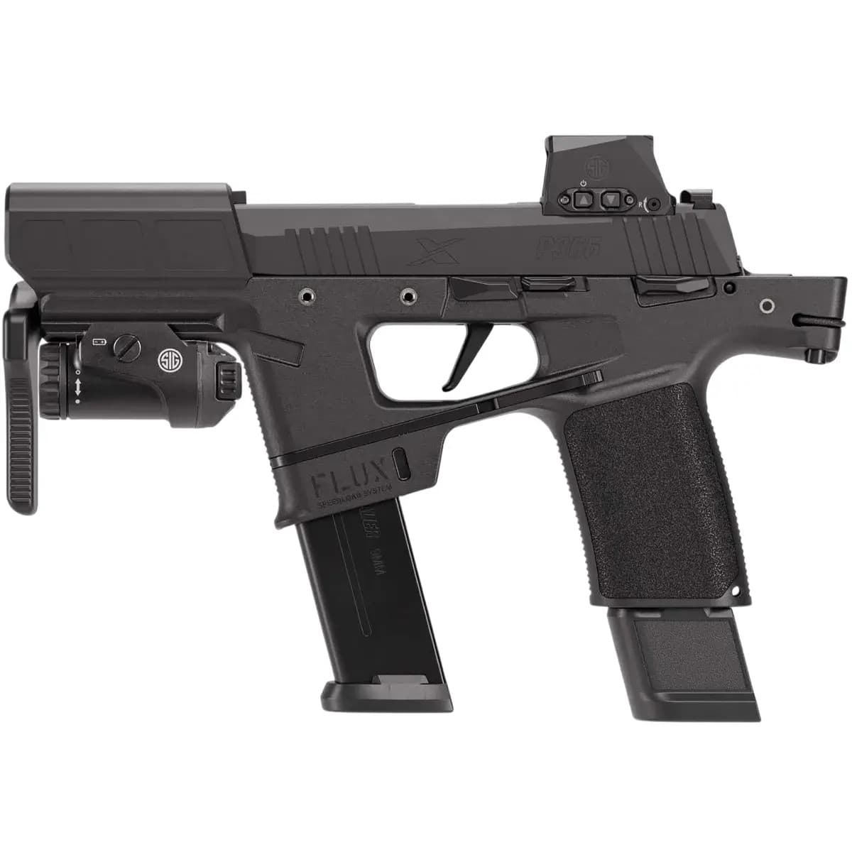 Sig Sauer P365 FLUX Tac-Kit 9mm Luger 25+1 6" Black Nitron 365FLUX9BXR3RXSLTACKIT Sig Sauer P365 FLUX Tac-Kit 9mm Luger 25+1 6" Black Nitron 365FLUX9BXR3RXSLTACKIT