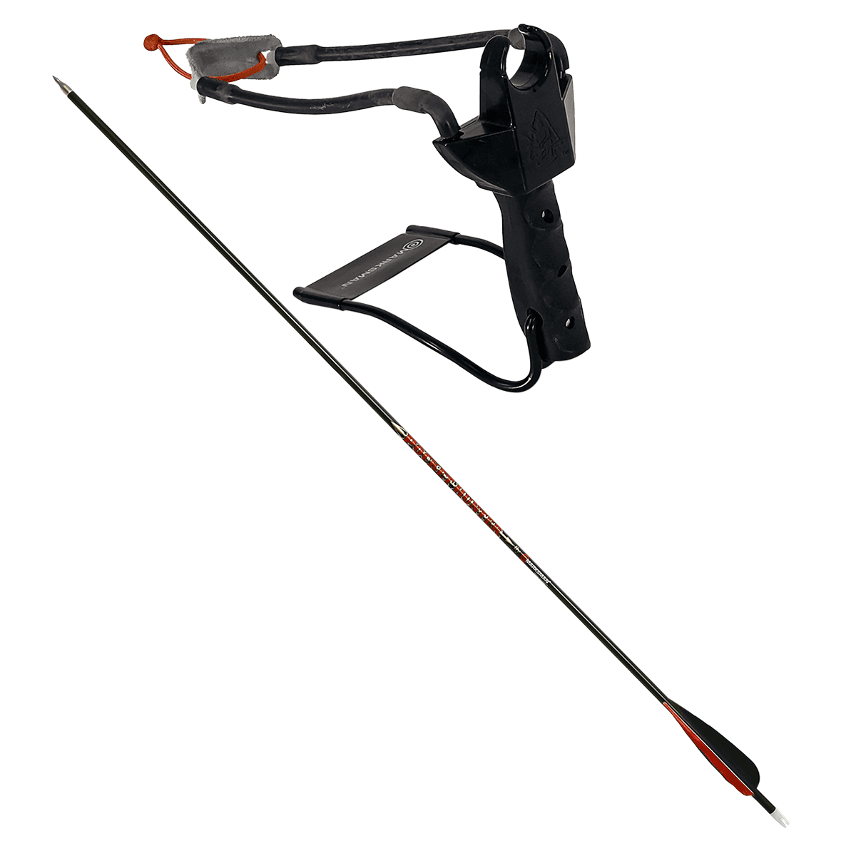 Marksman 3075 Pocket Hunter Slingshot Black Steel Frame Black Molded Handle Marksman 3075 Pocket Hunter Slingshot Black Steel Frame Black Molded Handle