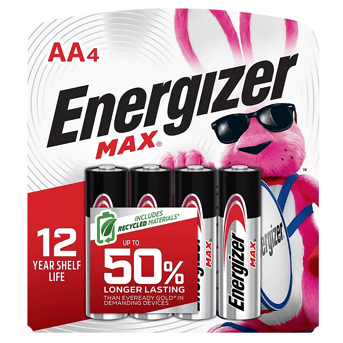 Energizer AA Max Silver 1.5V Alkaline, Qty (4) Single Pack E91BP4 Energizer AA Max Silver 1.5V Alkaline, Qty (4) Single Pack E91BP4