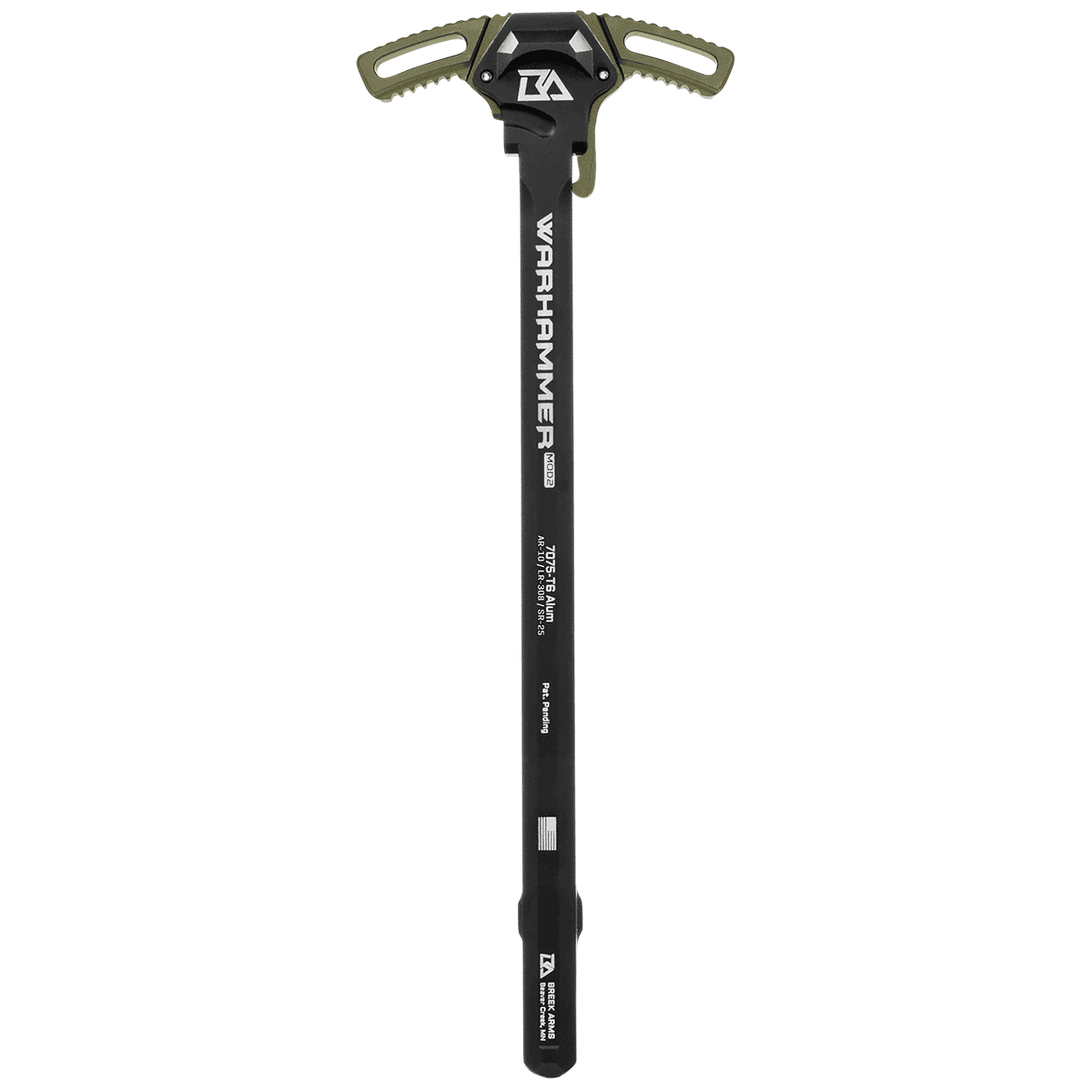 Breek Arms Warhammer Mod2 AR-10/LR-308 OD Green 7075-T6 Aluminum Ambidextrous BRK530RGREEN Breek Arms Warhammer Mod2 AR-10/LR-308 OD Green 7075-T6 Aluminum Ambidextrous BRK530RGREEN