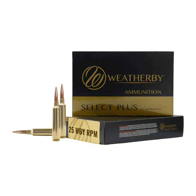 Weatherby Select Plus 25 WBY RPM 117gr Barnes LRX 20 Per Box B25RPM117LRX Weatherby Select Plus 25 WBY RPM 117gr Barnes LRX 20 Per Box B25RPM117LRX