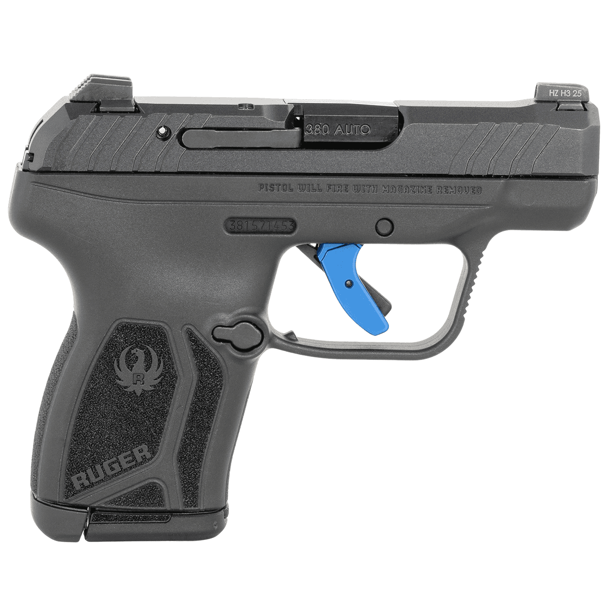 Ruger LCP MAX Black & Blue .380 ACP 2.75" Barrel 10-Rounds CCW Pistol Ruger LCP MAX Black & Blue .380 ACP 2.75" Barrel 10-Rounds CCW Pistol