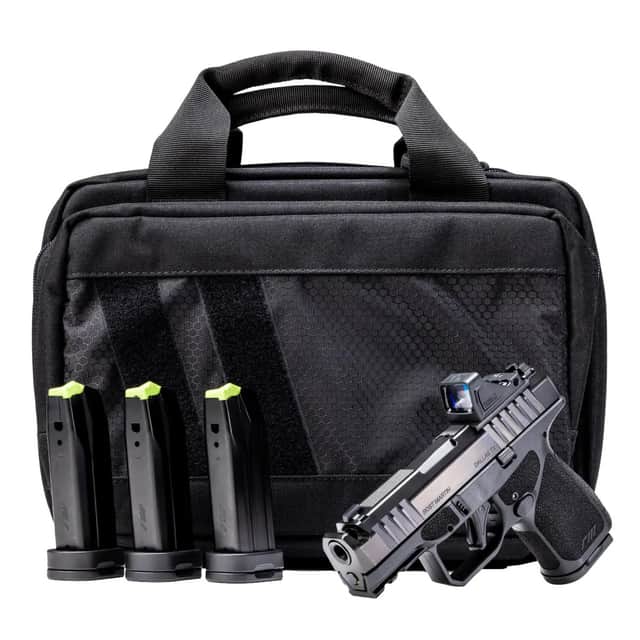 Rost Martin RM1S Comp Bundle *CA Compliant 9mm Luger 10+1 3.60" Compensated Barrel, Viridian RFX-11 RM1SBLKOSP10CA(COMP)-P Rost Martin RM1S Comp Bundle *CA Compliant 9mm Luger 10+1 3.60" Compensated Barrel, Viridian RFX-11 RM1SBLKOSP10CA(COMP)-P