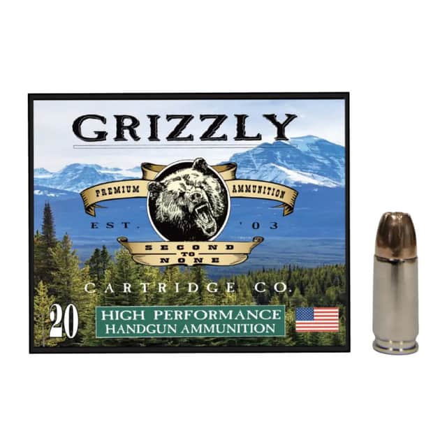 Grizzly Ammo 9mm Luger+P 147gr Jacketed Hollow Point 20 Per Box GC9M+P9 Grizzly Ammo 9mm Luger+P 147gr Jacketed Hollow Point 20 Per Box GC9M+P9