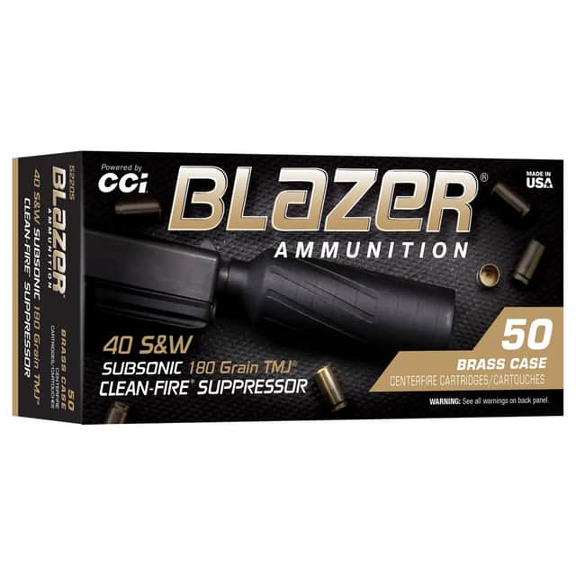 CCI Blazer 40 S&W 180gr Total Metal Jacket 50 per Box 5220S CCI Blazer 40 S&W 180gr Total Metal Jacket 50 per Box 5220S