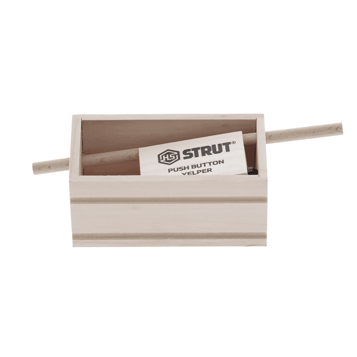 Hunters Specialties Push Button Yelper Walnut Wood HSSTR07056 Hunters Specialties Push Button Yelper Walnut Wood HSSTR07056