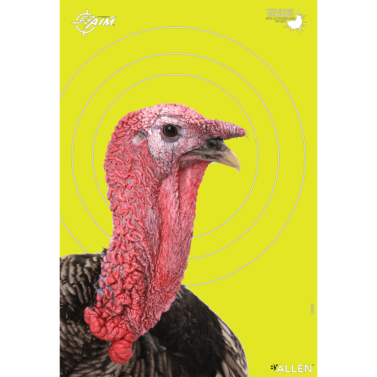 Allen 15267 EZ Aim Splash Reactive Target Turkey Hanging Paper Universal 12"x18" Multi-Color 6Pack Allen 15267 EZ Aim Splash Reactive Target Turkey Hanging Paper Universal 12"x18" Multi-Color 6Pack