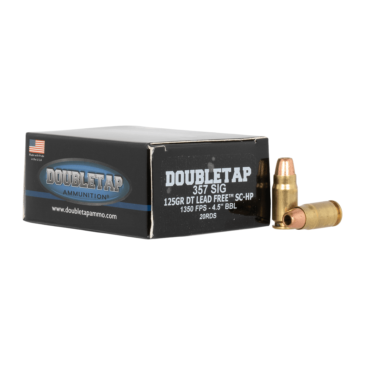 DoubleTap Ammunition 357Sig 125gr 20 Per Box 357S125X DoubleTap Ammunition 357Sig 125gr 20 Per Box 357S125X