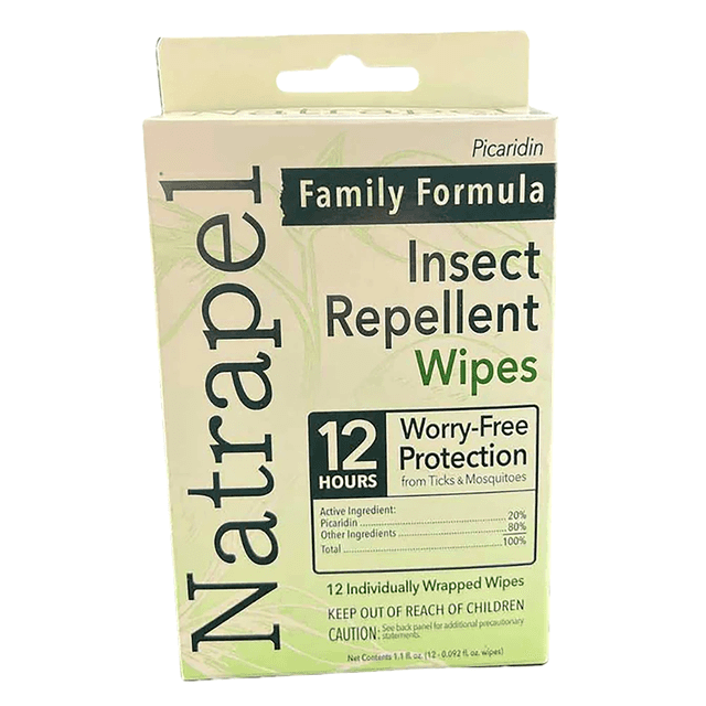 Natrapel Repellent Wipes Repels Ticks & Biting Insects Effective Up to 12 hrs 12/Box 00066095 Natrapel Repellent Wipes Repels Ticks & Biting Insects Effective Up to 12 hrs 12/Box 00066095