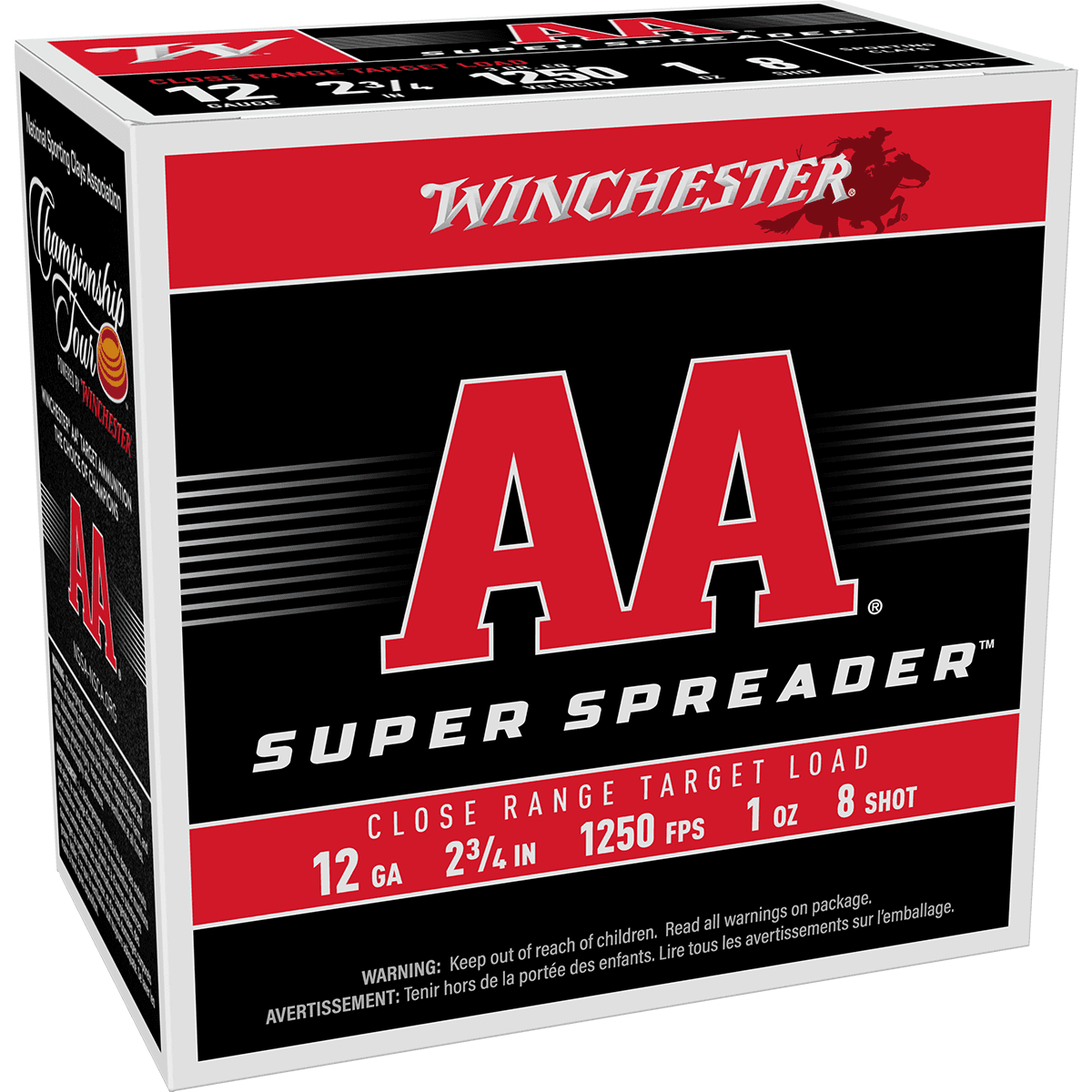 Winchester Ammo AASL128 AA Super Spreader 12 Gauge 2.75" 1oz 8 Shot 25 Per Box Winchester Ammo AASL128 AA Super Spreader 12 Gauge 2.75" 1oz 8 Shot 25 Per Box