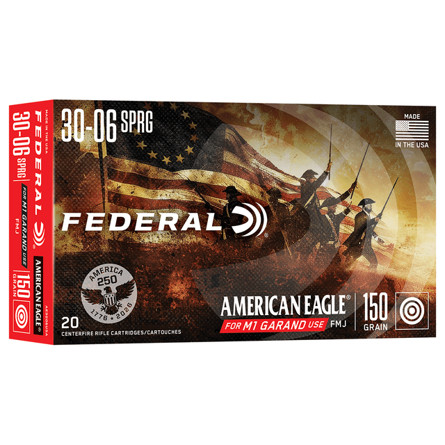 Federal AE3006USA American Eagle 30-06 Springfield 150gr Full Metal Jacket 20 Per Box Federal AE3006USA American Eagle 30-06 Springfield 150gr Full Metal Jacket 20 Per Box