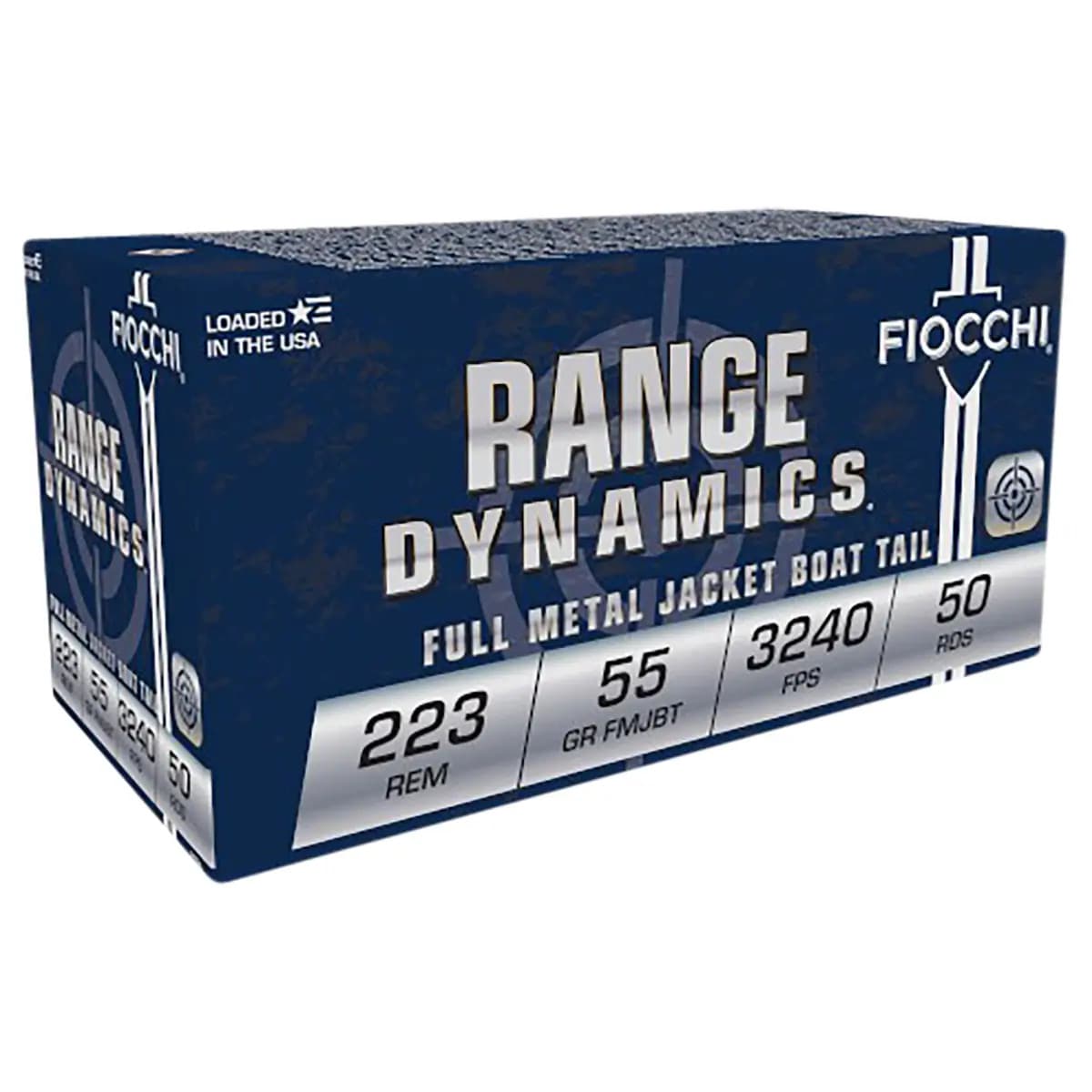 Fiocchi 223A Range Dynamics 223 Rem 55gr Full Metal Jacket Boat Tail 50 Per Box Fiocchi 223A Range Dynamics 223 Rem 55gr Full Metal Jacket Boat Tail 50 Per Box