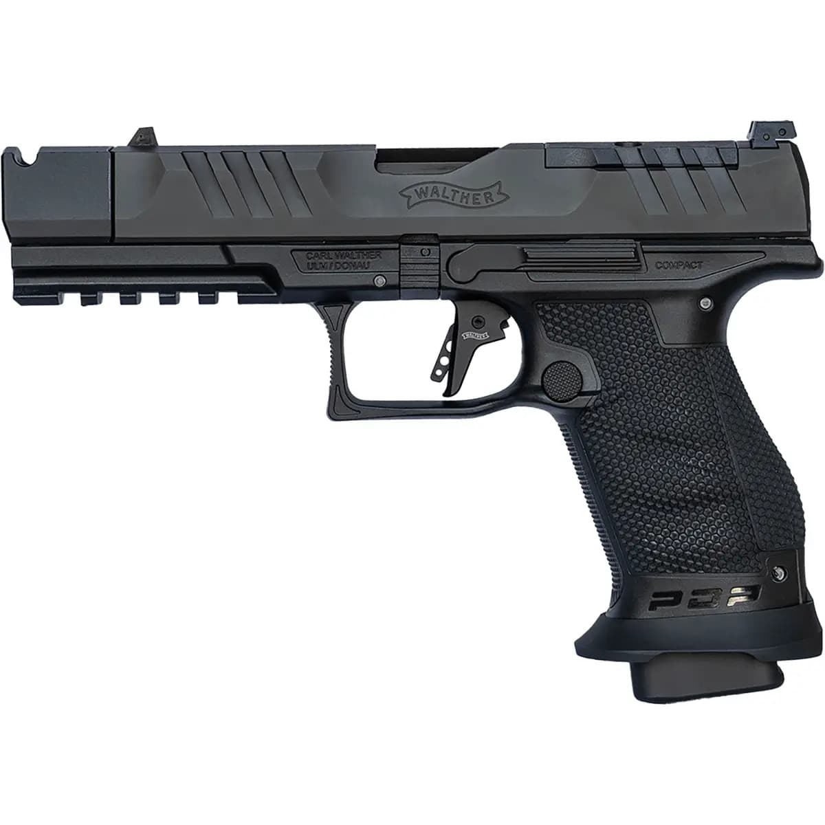Walther Arms PDP Pro-X Compact 9mm Luger 18+1 4.60" Black Threaded Barrel, Black Optic Ready - 4796034 Walther Arms PDP Pro-X Compact 9mm Luger 18+1 4.60" Black Threaded Barrel, Black Optic Ready - 4796034