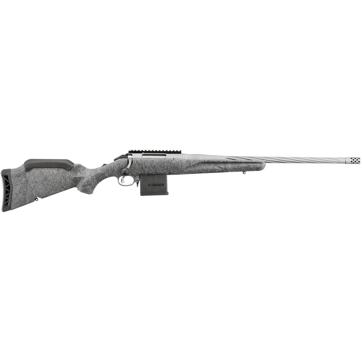 Ruger 46908 American II Full Size 204 Ruger 10+1 20" Gun Metal Gray Cerakote/Gray Splatter Ruger 46908 American II Full Size 204 Ruger 10+1 20" Gun Metal Gray Cerakote/Gray Splatter
