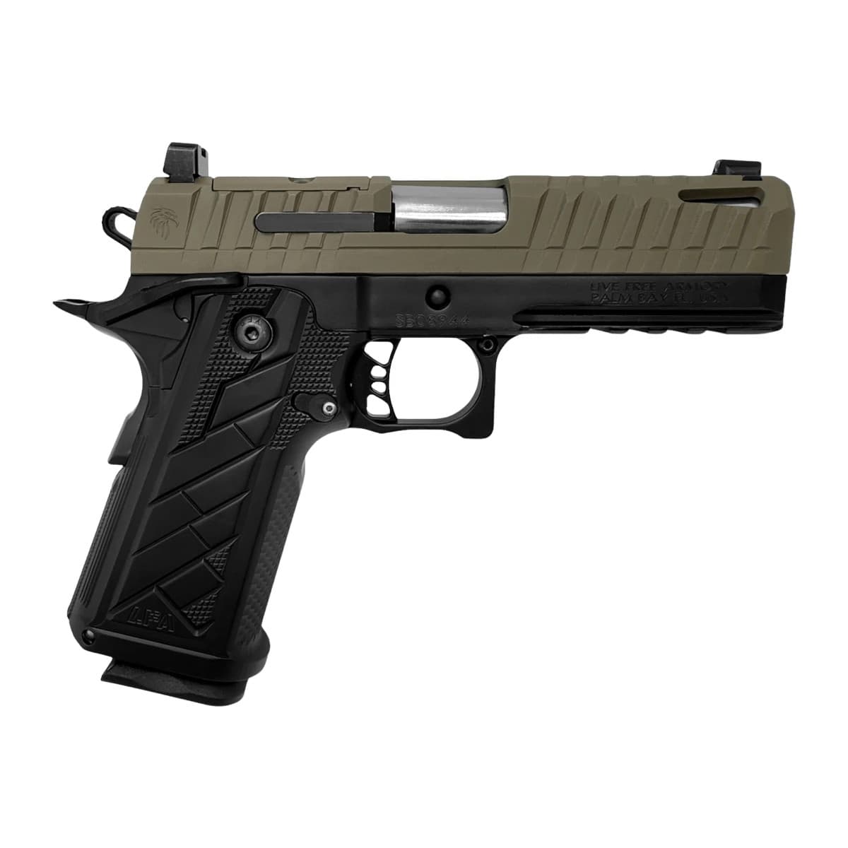 Live Free Armory HG8644-N Apollo 11 V2 Compact 9mm Luger 18+1 4.15" Stainless Barrel, Flat Dark Earth/Black, Optic Ready Live Free Armory HG8644-N Apollo 11 V2 Compact 9mm Luger 18+1 4.15" Stainless Barrel, Flat Dark Earth/Black, Optic Ready