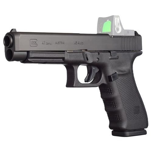 Glock, 41, Modular Optic System, Semi-automatic Pistol, 45 ACP, 5.31" Barrel, Polymer Frame, Matte Finish, 13Rd Glock, 41, Modular Optic System, Semi-automatic Pistol, 45 ACP, 5.31" Barrel, Polymer Frame, Matte Finish, 13Rd