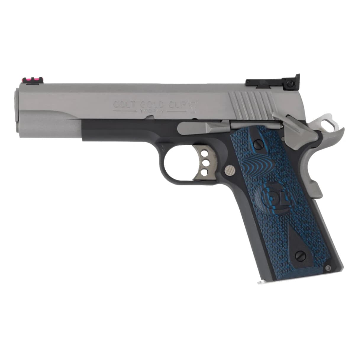 Colt Mfg O5973GCL-TT Gold Cup 38 Super 9+1 5" Brushed Stainless Steel/Black, Optic Ready Colt Mfg O5973GCL-TT Gold Cup 38 Super 9+1 5" Brushed Stainless Steel/Black, Optic Ready