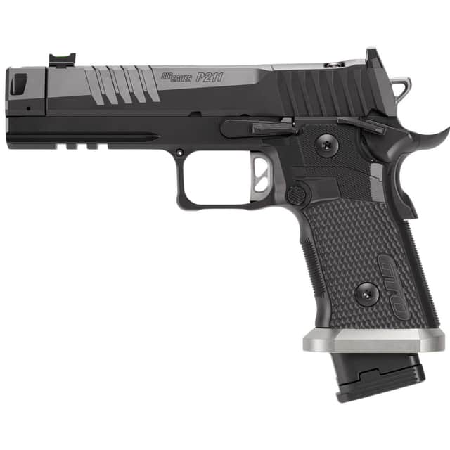 Sig Sauer 211F9GTO P211 GTO Full Size 9mm Luger 23+1 4.40" Black Nitron Stainless, Optic Ready Sig Sauer 211F9GTO P211 GTO Full Size 9mm Luger 23+1 4.40" Black Nitron Stainless, Optic Ready