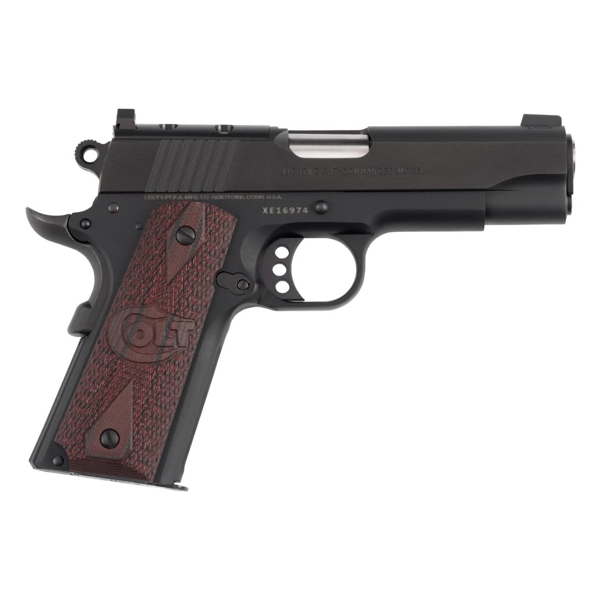 Colt Mfg O4840XE-OR 1911 Lightweight Commander 45 ACP 8+1 4.25" Stainless Barrel, Matte Black, Optic Ready Colt Mfg O4840XE-OR 1911 Lightweight Commander 45 ACP 8+1 4.25" Stainless Barrel, Matte Black, Optic Ready