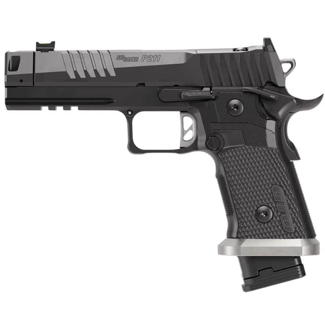 Sig Sauer 211F9GTO10 P211 GTO Full Size 9mm Luger 10+1 4.40" Black, Compensator, Optic Ready Sig Sauer 211F9GTO10 P211 GTO Full Size 9mm Luger 10+1 4.40" Black, Compensator, Optic Ready