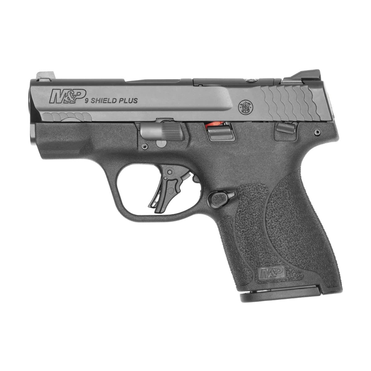 Smith & Wesson 14280 M&P9 Shield Plus Micro-Compact 9mm Luger 10+1 3.10" Black Armornite Stainless Steel, Optic Ready Smith & Wesson 14280 M&P9 Shield Plus Micro-Compact 9mm Luger 10+1 3.10" Black Armornite Stainless Steel, Optic Ready