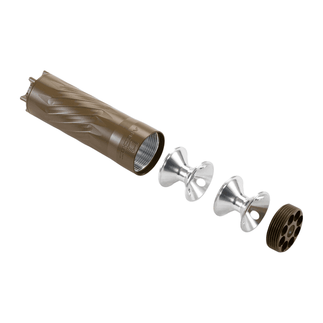 Anechoic PSQ-FDE Pipsqueak 22 1.10" FDE Titanium 1/2"x28 Suppressor Anechoic PSQ-FDE Pipsqueak 22 1.10" FDE Titanium 1/2"x28 Suppressor