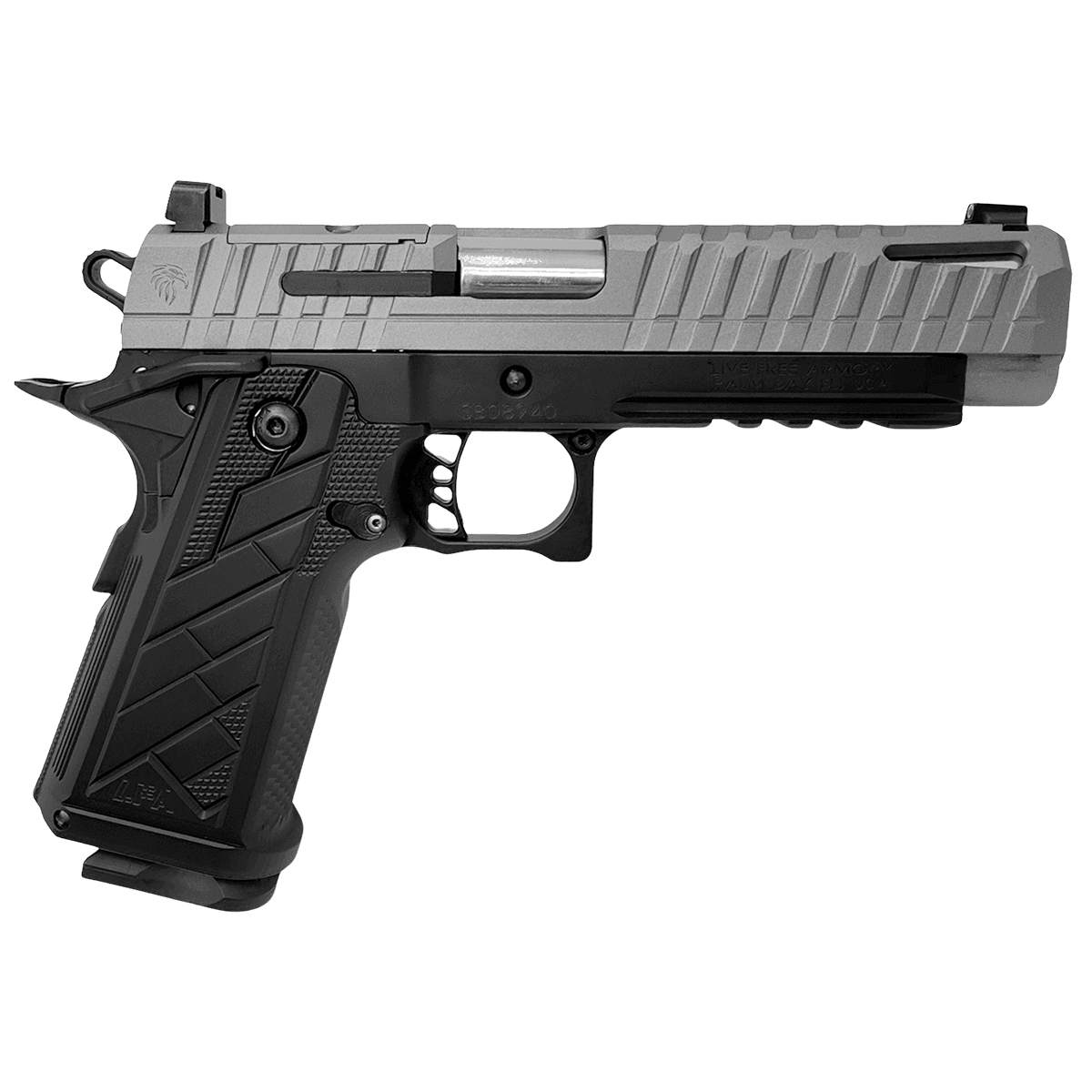 Live Free Armory HG8641-N Apollo 11 V2 Full Size Frame 9mm Luger 18+1 4.90" Handgun Live Free Armory HG8641-N Apollo 11 V2 Full Size Frame 9mm Luger 18+1 4.90" Handgun
