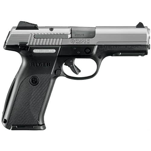 03301 RUGER SR9 9mm Luger 4.14 Inch Barrel Matte Stainless Steel Slide Black Frame Adjustable Sights 17 Round 03301 RUGER SR9 9mm Luger 4.14 Inch Barrel Matte Stainless Steel Slide Black Frame Adjustable Sights 17 Round